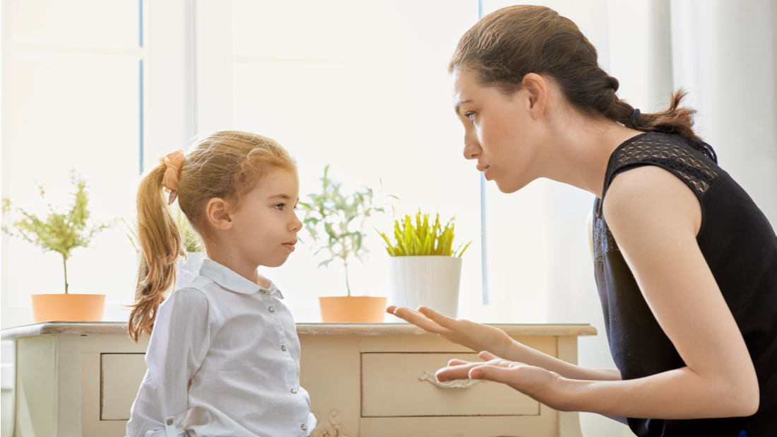 Matka křičí na dceru