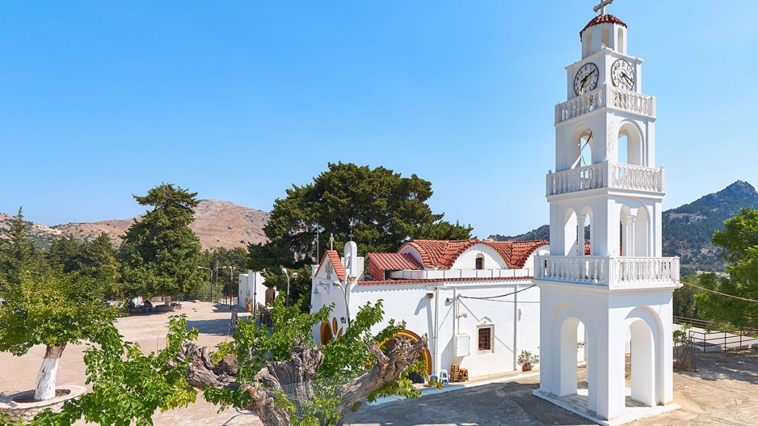 Legendami opředený klášter Tsambika