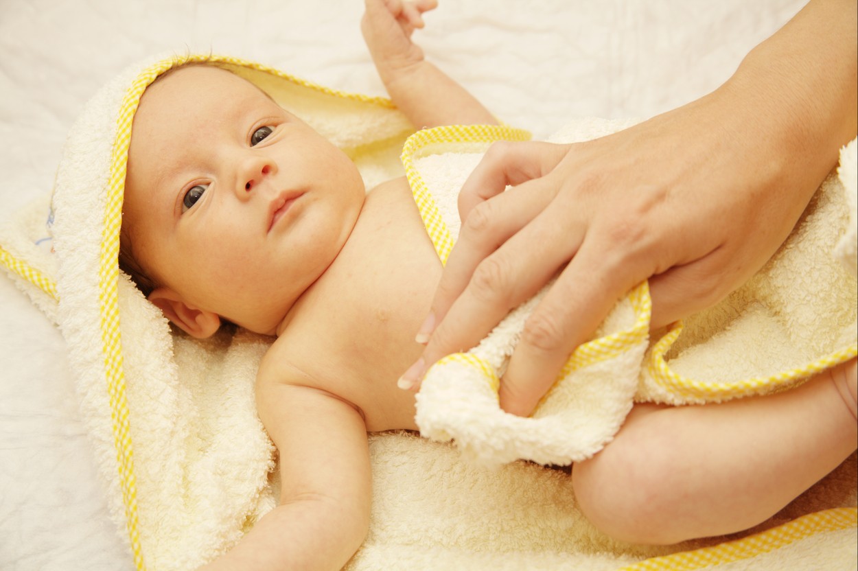 Mother Towelling Her Baby